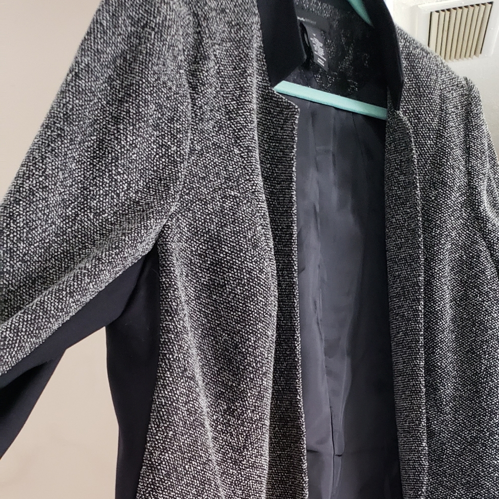 Black  and white blazer
